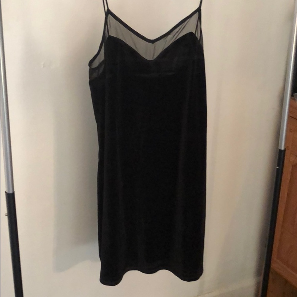 Medium black velvet dress